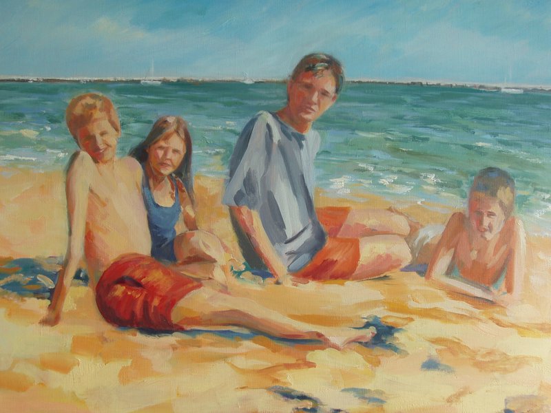À la plage