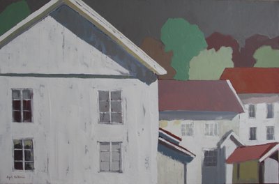 Façades blanches en Suède