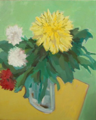 Le dahlia jaune de Véronique